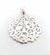 Dije de Flores calado - Plata 925