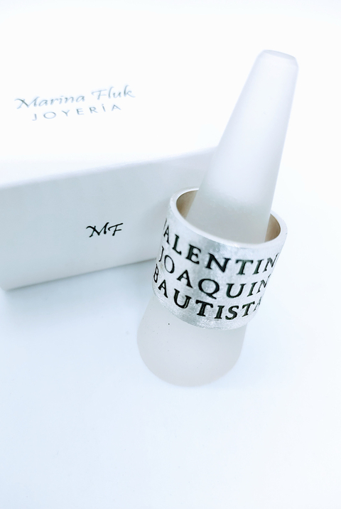 Anillo Cinta 18 mm personalizado - comprar online