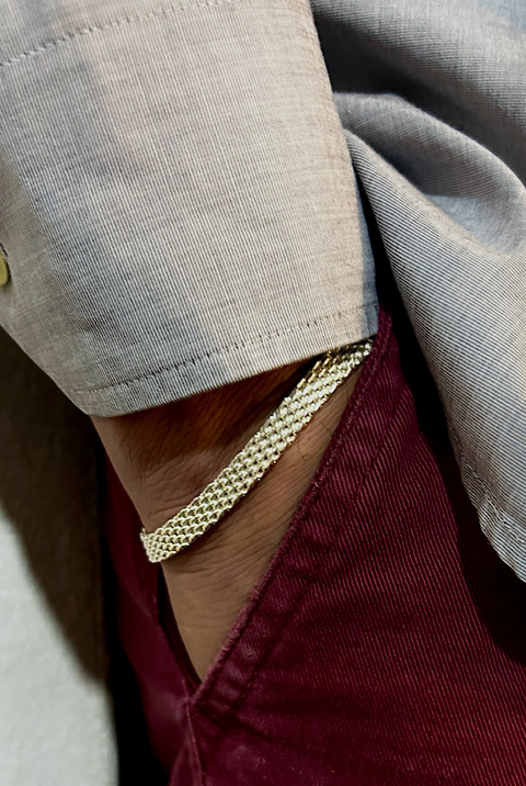 Pulsera entramada maciza - comprar online