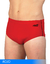 Malla Slip Ancho Hombre Liso con Bordado Lateral - Art 313 - Rojo