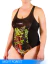 Malla Enteriza con recorte estampado central y tasa - XS al XXL - Art 3192- Night Forest - 3D