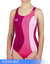 Malla Nena Enteriza Ondulada Juvenil - Art 9195 Ju - Fucsia Red