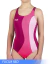 Malla Nena Enteriza Ondulada Juvenil - Art 9195 Ju - Fucsia Red