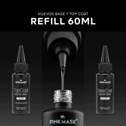 COMBO BASE Y TOP REFILL 60ML - comprar online