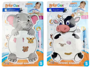 LIBRO MAGICO AGUA PAR PINTAR BABYGUS (2 MODELOS)