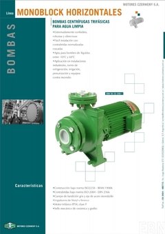 BOMBA CZERWENY 50-32-200 5,5 Hp TRIF. BRIDADA (Hogar, Riego, Presurización, Elevación) en internet
