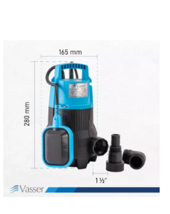 Bomba Desagote Agua Sucia Vasser Motorarg DE400 1/2HP (Hogar) - comprar online