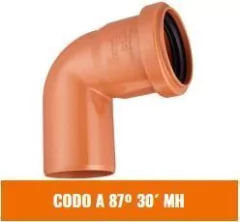IPS CODO 87°30 110mm MH DESAGUE