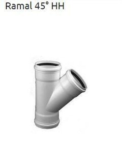 RAMAL 45° HH 110x63mm DESAGÜE JUNTA ELASTICA TIGRE (Desagüe Cloacal)