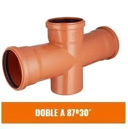 IPS RAMAL DOBLE a 87°30° 110mm DESAGUE