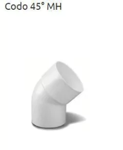 TIG CODO POLIANGULAR A 0 A 45 MH 110mm DESAGUE JE C
