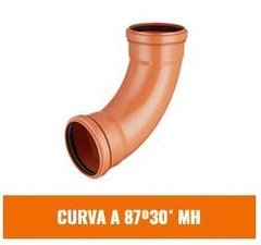 IPS CURVA 87°30 110mm MH DESAGÜE (Desagüe Cloacal)