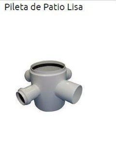 PILETA DE PATIO LISA 110x63 (5X40) DESAGÜE TIGRE (Desagüe Cloacal)
