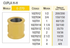 CUPLA 1-1/4' HH EPOXI LATYN (Epoxi, Gas)