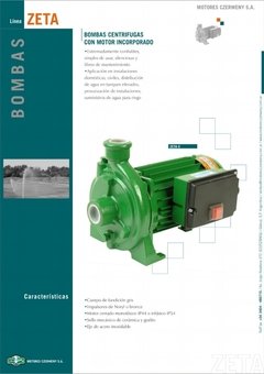 BOMBA CZERWENY Z6 3.5 HP TRIF. (Hogar, Riego, Presurización, Elevación) - comprar online