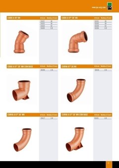 IPS CODO 45° 110mm MH DESAGÜE (Desagüe Cloacal) - tienda online
