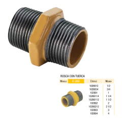 ROSCA CON TUERCA 3/4" EPOXI GAS LATYN E-280 en internet