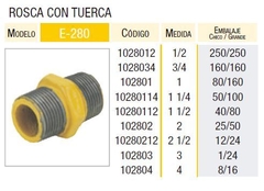ROSCA CON TUERCA 3' EPOXI LATYN (Epoxi, Gas)