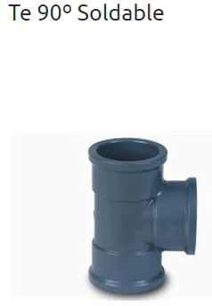 TE 90º 40mm SOLDABLE TIGRE (Riego, Tuberías, Conducción)