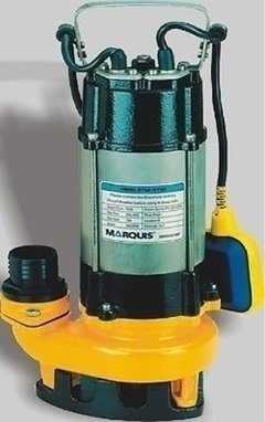 BOMBA SUMERGIBLE CLOACAL MARQUIS V750F 1HP Solidos hasta 30mm (Desagote, Drenaje, Achique)