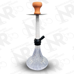 NARGUILA PREMIUM BLUNT REY MEDIANA SMOKY ACRILICO NR078 BLANCO