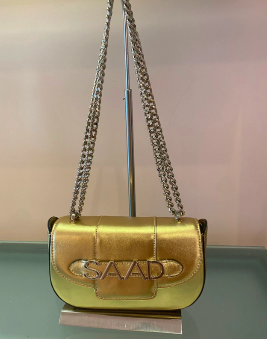 BOLSA SAAD DOURADA