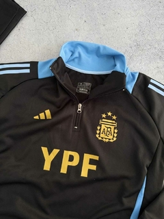BUZO LIGERO DE ENTRENAMIENTO SELECCION ARGENTINA NEGRO - comprar online