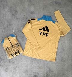 BUZO LIGERO DE ENTRENAMIENTO SELECCION ARGENTINA DORADO - comprar online