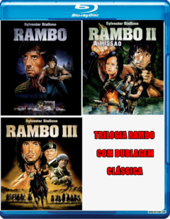 RAMBO - TRILOGIA - DUBLAGEM CLÁSSICA - Blu-ray Dublado Legendado