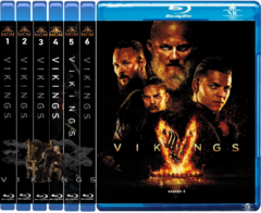 Vikings ( VERSÃO ESTENDIDA) 1º A 6° Temporada - Blu-ray Dublado Legendado