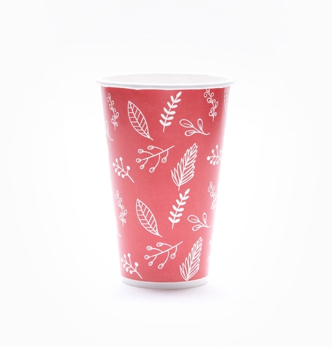 VASO HOJAS X 8