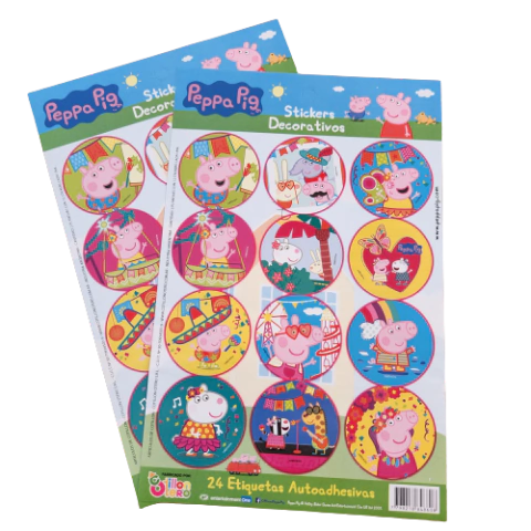 STICKERS PEPPA PIG (2 PLANCHAS)