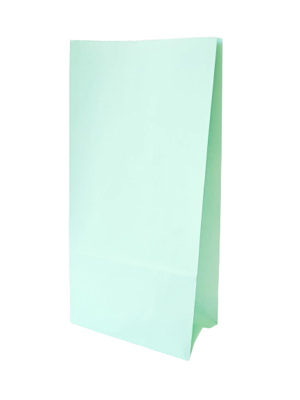 BOLSITA CON FUELLE LISA AQUA PASTEL X 10 - comprar online