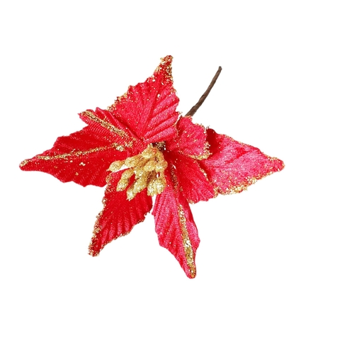 ESTRELLA FEDERAL ROJA Y DORADO 12 CM