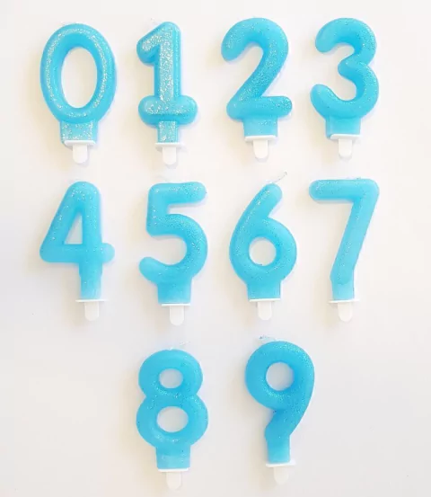 VELA NÚMERO CELESTE X 1