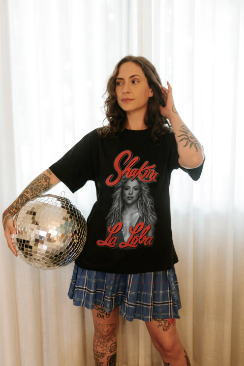 Camiseta Preta Shakira - comprar online