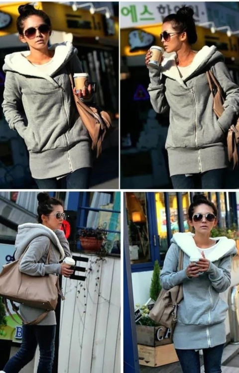 CAMPERA HOODIES CAPUCHA CORDERITO - comprar online