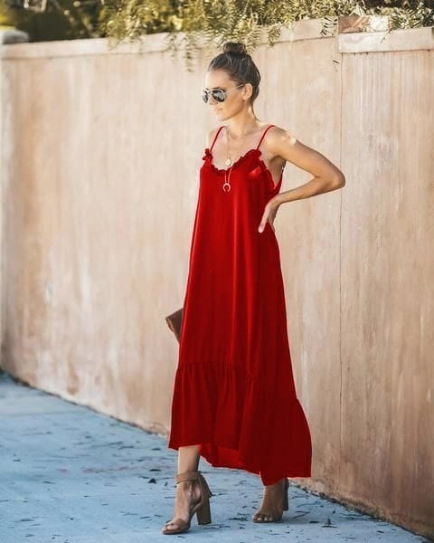 VESTIDO VENECIA ROJO