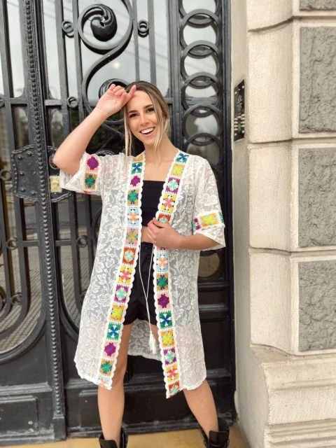 Kimono Genja Encaje - comprar online