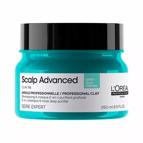 Arcilla 2 en 1 Scalp Advanced | Cuero Cabelludo Graso | Serie Expert Loreal Professionnel 250 ml