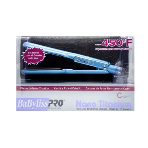 Plancha Babyliss Pro Nano Titanium con estuche 450F