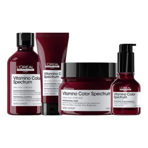 Kit Vitamino Color Spectrum | Serie Expert Loreal Professionnel | Shampoo + Acondicionador + Máscara + Serum - comprar online