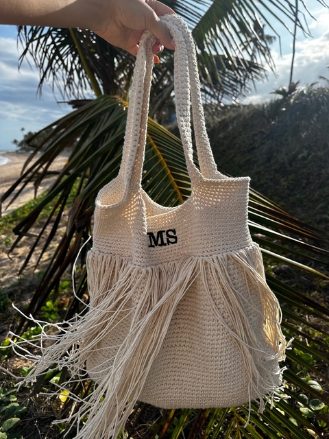 Bolsa TULUM Crochet Flecos (Personalizada demora 1 dia habil)
