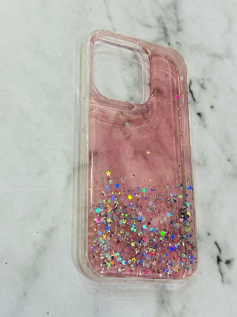 CASE PINK GLIT IPH 14 PRO