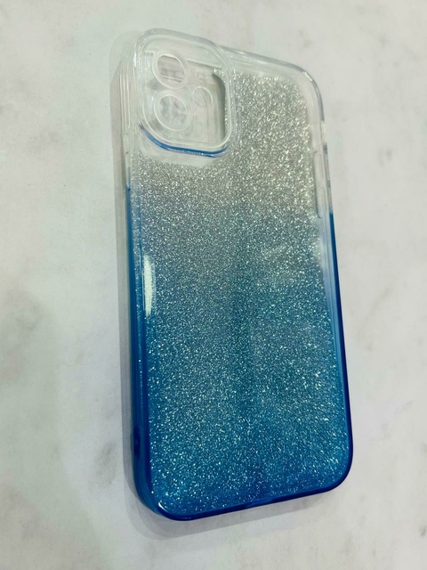 CASE BLUE AND WHITE GLIT IPH 11