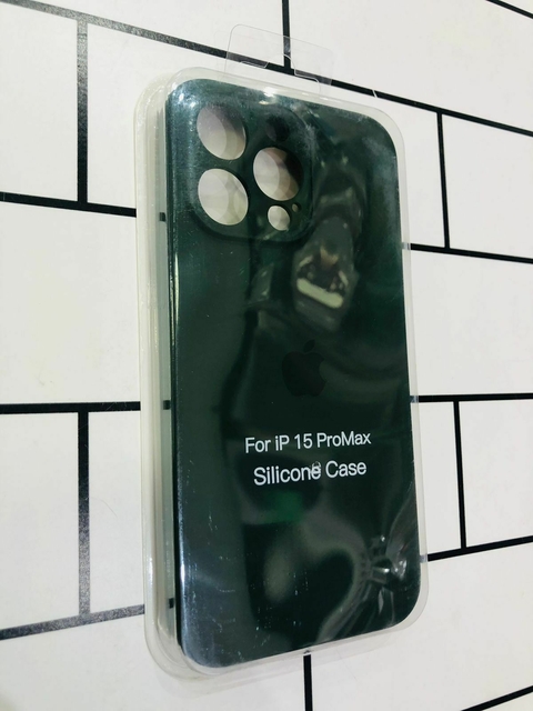 SILICONE CASE VERDE OSCURO IPH 15 PRO MAX