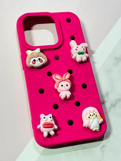 CASE CHARM PINK IPH 15 PRO