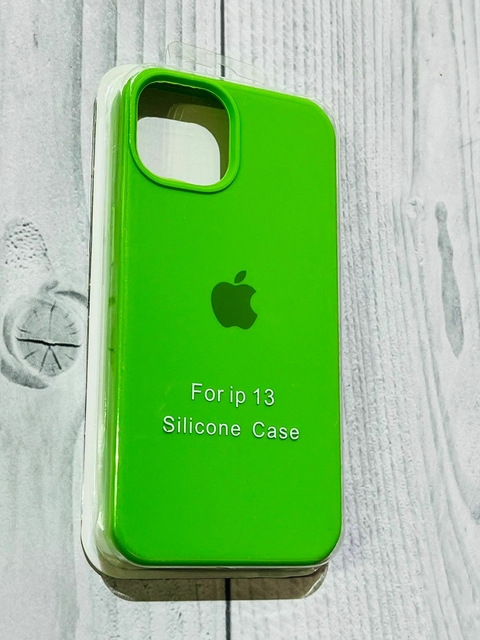 SILICONE CASE VERDE FLUOR IPH 13