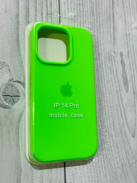 SILICONE CASE VERDE FLUOR IPH 14 PRO