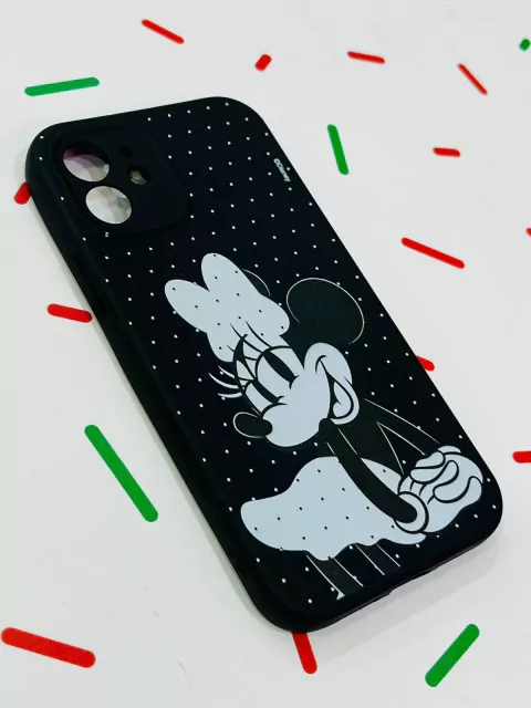 SILICONE CASE MINNIE BLACK IPH 12